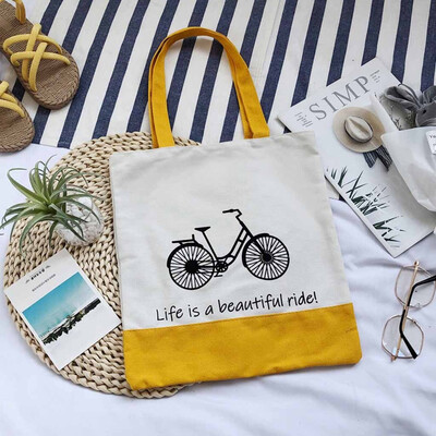 

Tailored Women 2019 New Letter Canvas Bag Student Shoulder Bag Girl Fashion Casual Tote