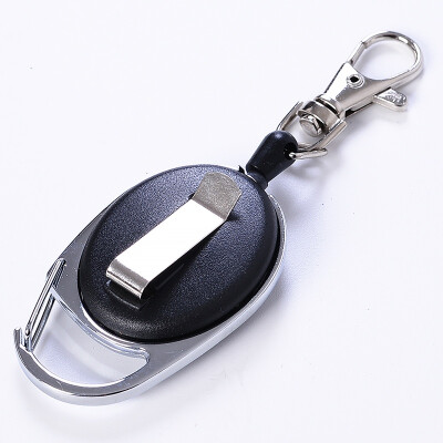 

Outdoor EDC Telescopic Wire Rope Key Burglar Keychain Tactical Retractable Chain Return key Ring Holder Camping Travel Supplies