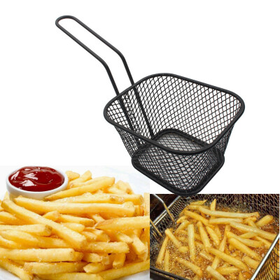 

Gobestart Electroplate Stainless Steel Mini Frying Net Square Block Mesh Kitchen Tools