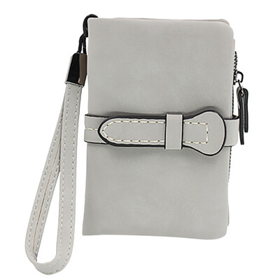 

Tailored Womens 2019 New Matte Zipper Short Wallet Multi-Function Mobile Phone Bag
