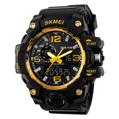 

SKMEI Large Dial Shock Outdoor Sports Watches Men Digital LED 30M Waterproof Military Army Watch Alarm Chrono Wristwatches 1155