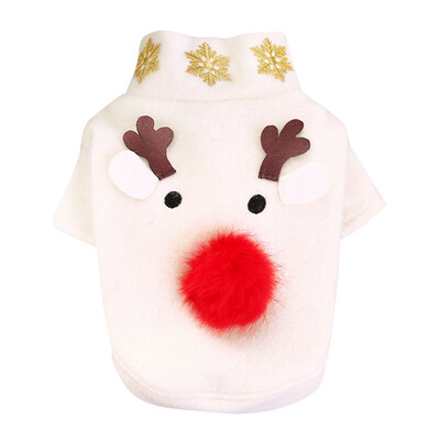 

Dog White Autumn Winter Christmas Cosplay Costume Dog Reindeer 2 Legged Holiday Apparel Outfit French BullDog Dress Up Clothes