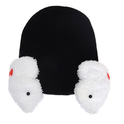 

Cute Rabbit Children Hat For Girls Winter Baby Hat For Boys Hats Warm Knitted Baby Cap For Girls Cap 2019 New style