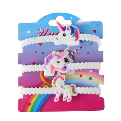 

Cute Style Unicorn PVC Sport Epoxy Bracelet Child Cartoon Silicone Bracelet Hot Gift