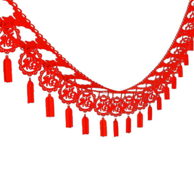 

Chinese Word Banner with Red Fringe for New Year Hanging Decoration Chinese New Year Flag String Lucky Decoration