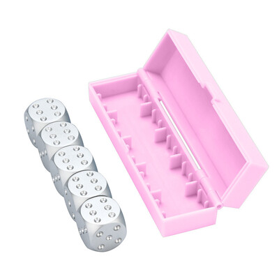 

Toponeto 1 Set Solid Aluminum Alloy Metal Dice Home Decoration Take A Photo Prop