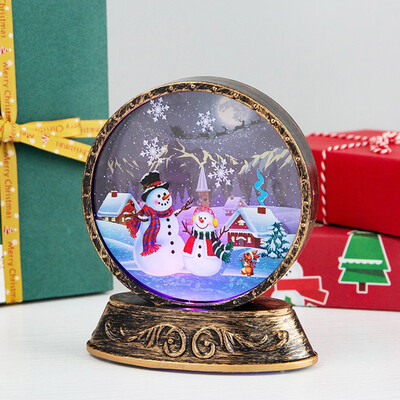 

Gobestart Christmas Old Man Snowman Night Light Scene Layouts Props Night Decoration