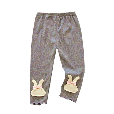 

New Autumn Newborn Baby Girls Pants Cotton Leggings Elastic Waist Cartoon Pattern Toddler Bottom