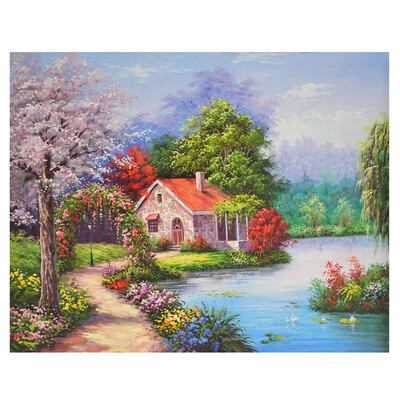 

Gobestart 5D Embroidery Paintings Rhinestone Pasted DIY Diamond Painting Cross Stitch