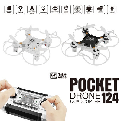 

New Pocket Drone 4CH 6Axis Gyro RC Helicopter Mini Drones