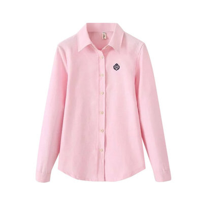 

Women Fashion Blouse Elegant Swan Embroidery White Blusas Office Lady Vintage Long Sleeve Shirt Work Wear Slim Tops Blusa
