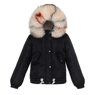 

Tailored Women Winter Warm Thick Outerwear Hooded Coat Slim Cotton-padded Jacket