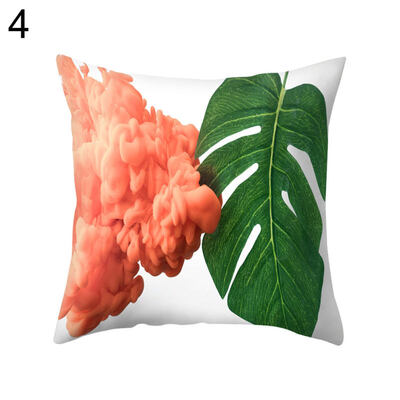 

Flower Monstera Leaf Throw Pillow Case Cushion Cover Sofa Bed Car Office Decor