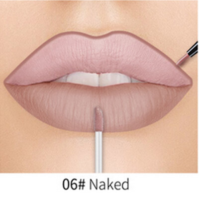 

Fashion Women 20 Colors 2 In 1 Lip Gloss&Lip Liner Matte Liquid Lipstick