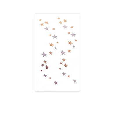 

Waterproof Durable Gold Stamping Temporary Fake Tattoos Five-pointed Star Stickers