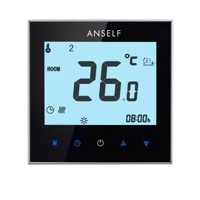 

16A 110-230V Weekly Programmable LCD Display Touch Screen Electric Heating Thermostat Room Temperature Controller