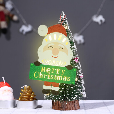 

YIWULACartoon Elk Old Man LED Gift Xmas Holiday Party Wedding Decoration Christmas Toy