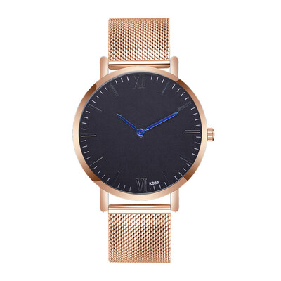 

〖Follure〗Mens Fashion Casual Alloy Steel Strap Analog Quartz Round Watch