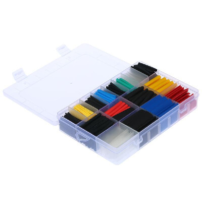 

580PCS Assorted 21 Polyolefin Heat Shrink Tubing Tube Halogen-Free 6 Colors 11 Sizes Sleeving Wrap Wire Cable Kit φ10-φ10mm