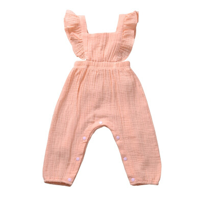 

New Born Baby Clothes Backless Striped Ruffle Romper Overalls Jumpsuit Clothes Baby Girl Clothes Baby Girl Romper kid clothes