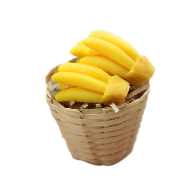 

Siaonvr Simulation Decoration Dollhouse Miniature Scene Fruit Basket Pretend Play Toy