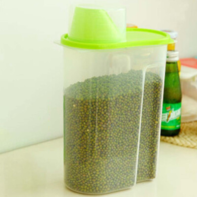 

Kitchen Whole Grains Storage Box Storage Tank Household Transparent Plastic Sealed Cans Food Cans