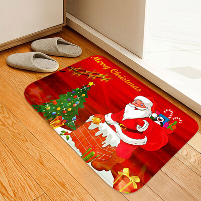 

Tailored Christmas Carpet Kitchen Doorway Bathroom Floor Carpet Floor Mat Print 40x60cm