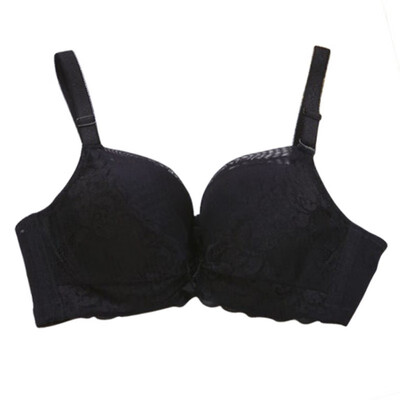 

Women Underwear Three Quarters Underwire Back Closure Lace Bra Solid