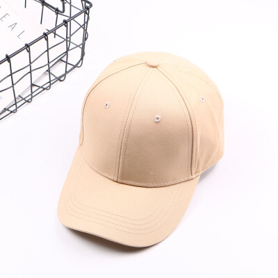 

2019 hot new Korean Candy-colored baseball cap solid color Cap outdoor sports lovers light plate hat