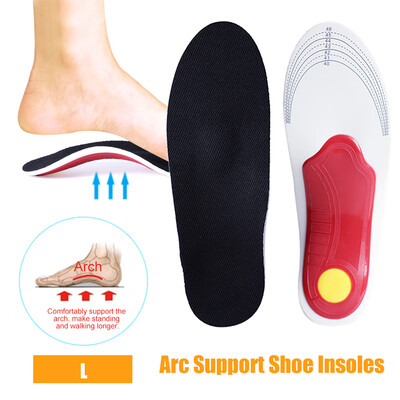 

One Pair of Insoles Arc Support Shoe Inserts Soft EVA Flatfoot Correction Pads Improve XO Legs Insoles