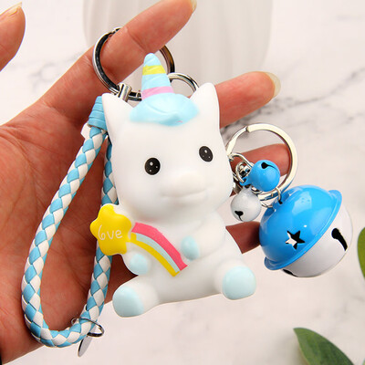 

Super Cute Rainbow Horse Keyring Unicorn Keychain Girl Gift Pendant Keychain For Key For Bag