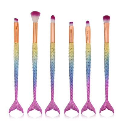 

10pcs Makeup Brush Pink Hair Professional Powder Blush Eyeshadow Brush Make Up Brush Kit