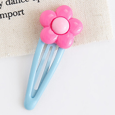 

Baby Hir Clip Girls Japanese Style Side Hair Clip Hollow Flower Geometric Water Drop Shape Colored Printed Girl Hair Clip