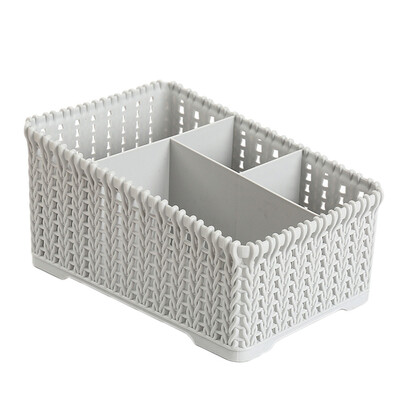 

Siaonvr Office Plastic Storage Box Desktop Finishing Box Cosmetics Debris Case