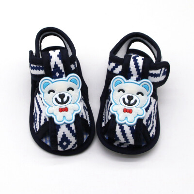 

0-18M 3 Colors Newborn Baby Boy Girl Summer Casual Sandals Cartoon Bear Sandals Soft Sole Outdoor Fashion Beach Shoes