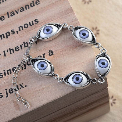 

Jewelry Angel Eye Bracelet Men Women Wrist Chain Decorated By 5 Eyes