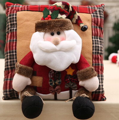 

Tailored Christmas Decorations Santa Claus Snowman Family Christmas Pillow