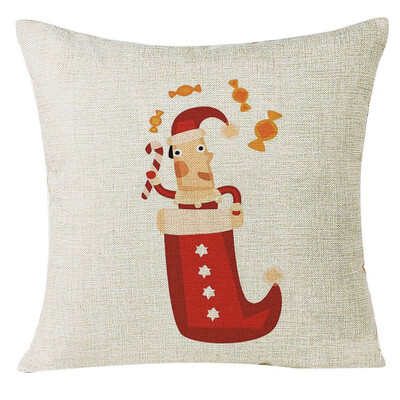 

Tailored Xmas Christmas Socks Sofa Home Decoration Festival Pillow Case Cushion Cover