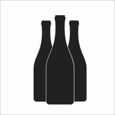 

New Black Chalkboard Wine Bottle Self Adhesive Vinyl Wall Sticker