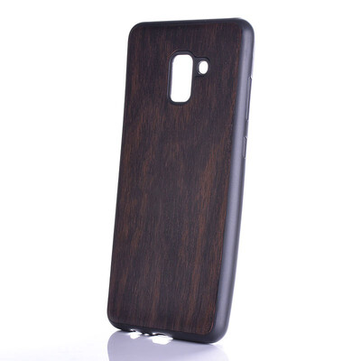 

case for Samsung Galaxy A730 woodLike soft TPU silicone PC wood pattern PU leather skin funda covers for Galsxy A730 case capa