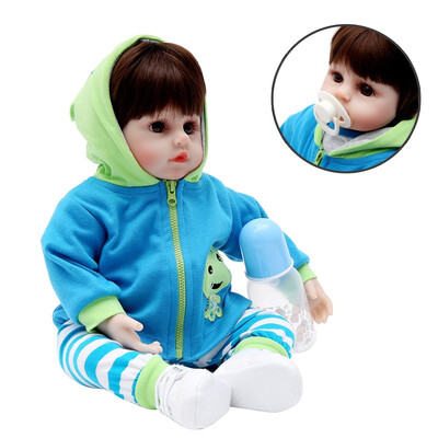 

Newest Newborn Baby Dolls Soft Silicone Cloth Body Toddler Doll for Girls Kids Toys Babies Dolls