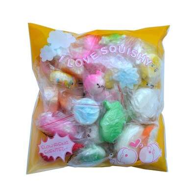 

〖Follure〗30pcs Squishy Slow Rising Cartoon Doll Soft Cream Scented Stress Relief Toy Key