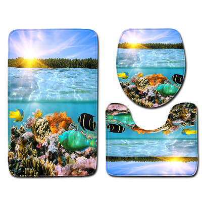 

〖Follure〗3pcs Non-Slip Bath Mat Bathroom Kitchen Carpet Doormats Decor