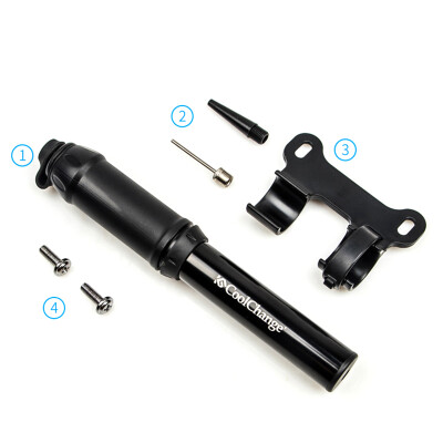 

Bike Tyre Mini Pump High Pressure Air Inflator 120PSI Bicycle USFrance Nozzle
