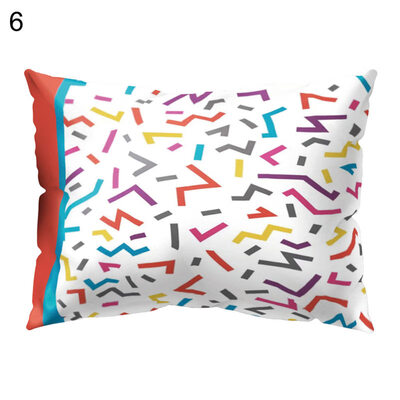 

Circle Flower Fruit Pillow Cover Cushion Case Home Car Sofa Bedroom Hotel Decor