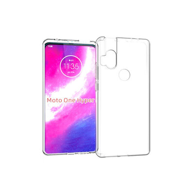 

Transparent Silicon Case for Motorola One Hyper Moto Hyper for Motorola One Macro One Power Soft Phone Back Cover Case Capa Etui