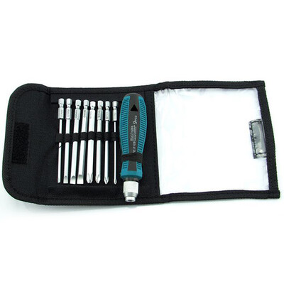 

9pcs Magnetic Screwdriver Set PH0-PH4Slotted Screwdriver Bit Interchangeable Screwdriver Handle Tools 8108