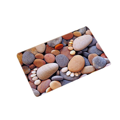 

40x60CM European Flannel Non-slip Floor Mats Bath Mat Pattern Printed Thicken Home Decor Decorative Bathroom Living Room
