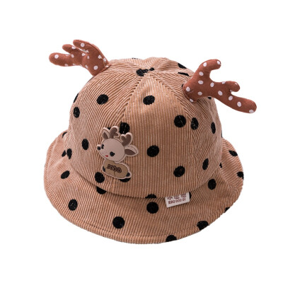 

Baby Cap Polka Dot Cartoon Printing Hat Kid Toddler Cute Bucket Cap Infant Gift