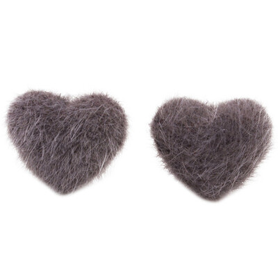

EarringsSimple Sweet Gift Girl Ball Earrings Goods Pompom Ball Stud Shaped Women Pompom Heart Shaped Earrings Handmade Winter